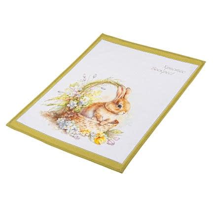 Фото -Рушник великодній Крольчиня у кошику 40х60 см 192504