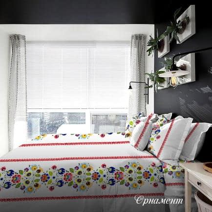 Фото -Півтораспальний комплект постільної білизни Home Line "Розпис" 134567