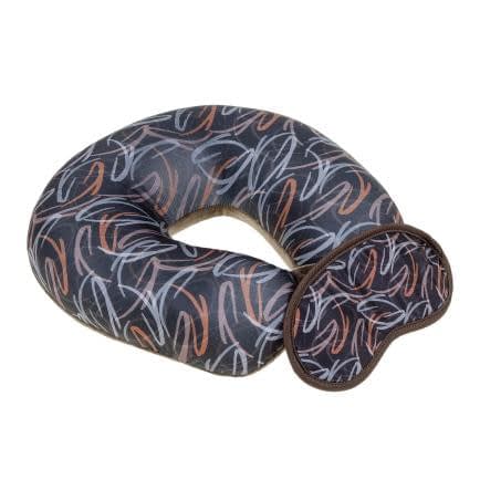 Фото -Набір для подорожей: дорожня подушка 30х30 см і пов’язка для очей «Кава» 195376