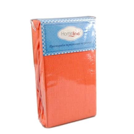 Фото -Простирадло трикотажне на резинці Home Line (персикове) 140х200см 110417