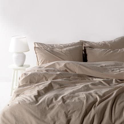 Фото -Полуторный комплект постельного белья Limasso "Oxfordtan" (бежевый) 160653