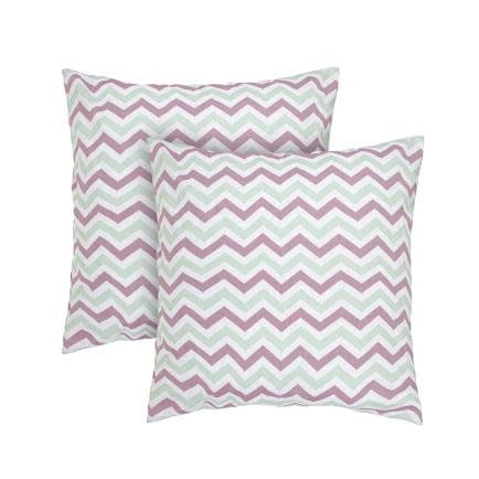 Фото -Наволочки бязеві (2шт.) "Зіг заг" (лілово-зелений) 70х70см 183294