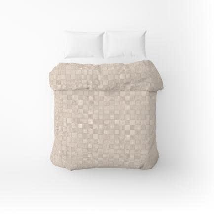 Фото -Підковдра бязева Home Line "Клітинка бежева" 145х215см 165385