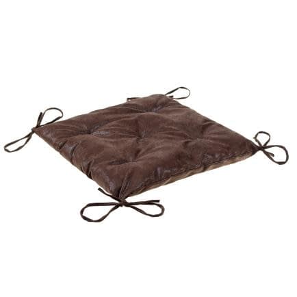 Фото -Подушка з зав'язками на стілець Home Line 40х40 см коричневий 181096