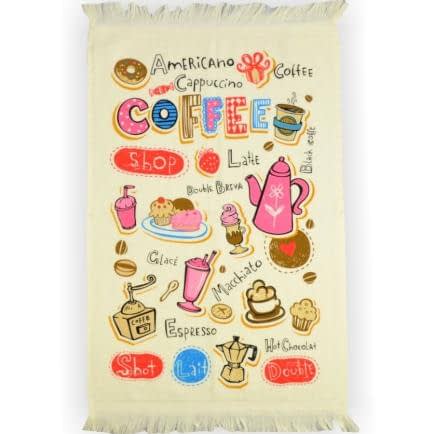 Фото -Рушник велюровий кухонний Akipek "см ачна кава" 40х60см 123336