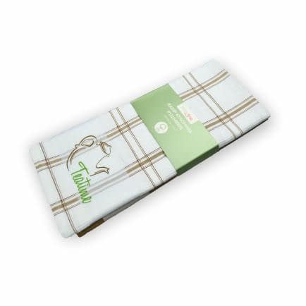 Фото -Набір рушників вафельних кухонних 2 шт. Home Line «Чай» (коричневий) 45х70см 142350