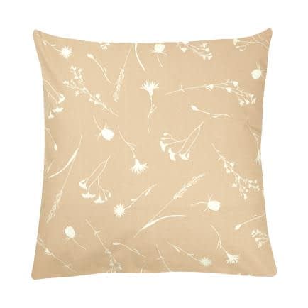 Фото -Наволочка бязева Home Line "Волошки білі на бежевому" 70х70см 164005