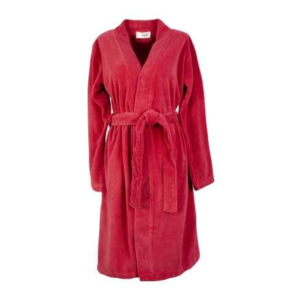 Фото -Халат флисовый кимоно (бордовый) S 161173