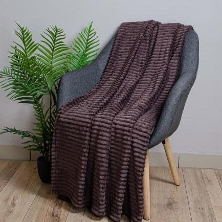 Фото -Плед  флісовий Фланель шоколад 200х220 191743