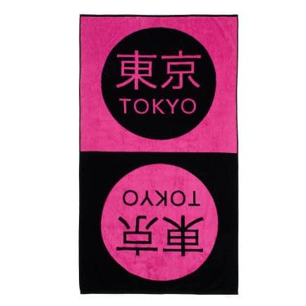 Фото -Полотенце махровое "Tokyo" (черный) 90х160см 163288