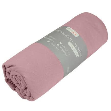Фото -Простынь трикотажная на резинке Home Line (розовый) 160х200см 155877
