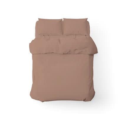 Фото -Евро комплект постельного белья Home Line (коричневый) 181375