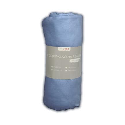 Фото -Простирадло трикотажне на резинці (сіро-блакитне) 140х200см 150659