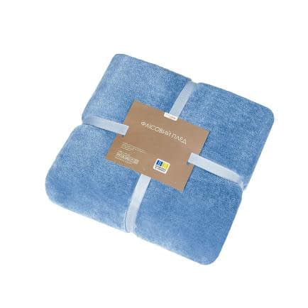 Фото -Плед флісовий денім 180х210 185065