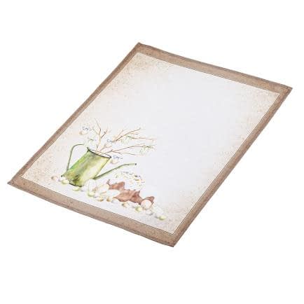 Фото -Рушник великодній Зелений глечик та куліч 40х60 см 192508