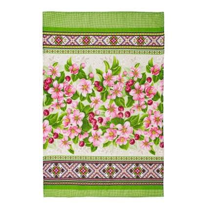 Фото -Полотенце вафельное Home Line "Этно Цветы яблони" 45х70см 175459
