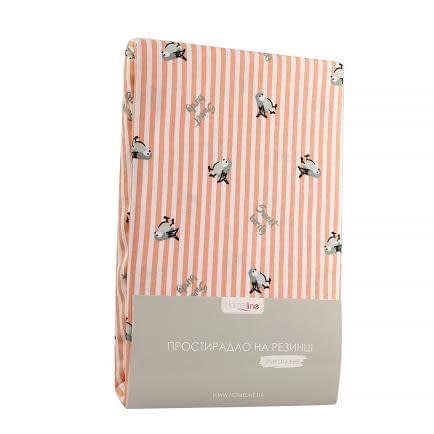 Фото -Простирадло трикотажне на резинці Home Line "Пташки на стрічці" 180х200см 150701