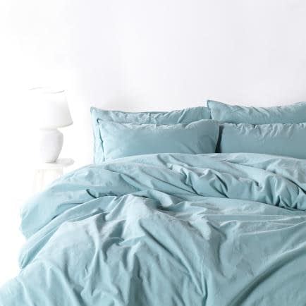 Фото -Полуторный комплект постельного белья Limasso "Mineralblue" (голубой) 160657