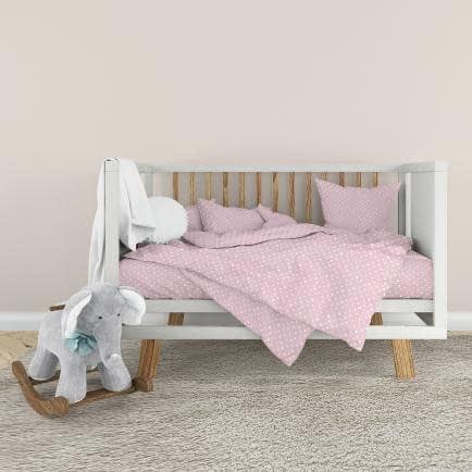 Фото -Дитячий комплект постільної білизни Home Line "ГОРОХ" (рожево-ліловий) 181498