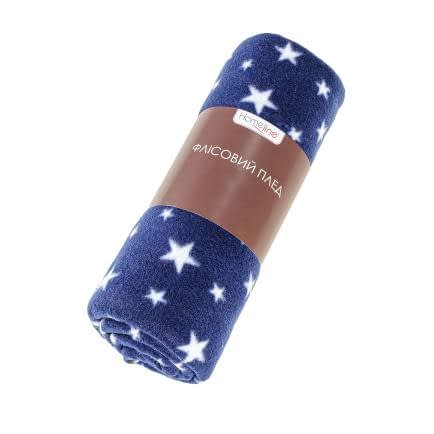 Фото -Плед флісовий полар "Зірки" синій 160х220 184779
