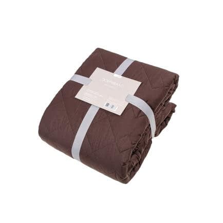 Фото -Покривало стьобане двостороннє Home Line 210х220см (шоколадний) 168736