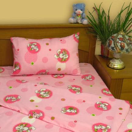 Фото -Детский комплект постельного белья Home Line "Пуговка" (розовый) 113357