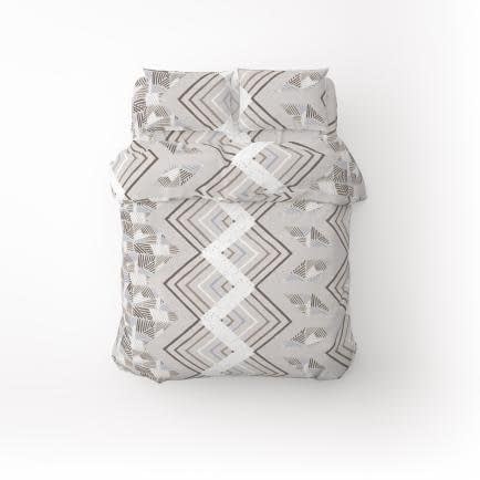 Фото -Півтораспальний комплект постільної білизни Home Line "ЗАХОПЛЕНІСТЬ" (бузково-бежевий) 181395