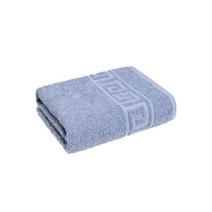 Фото -Рушник махровий бордюрний 40х70см (сіро-блакитний) 179743