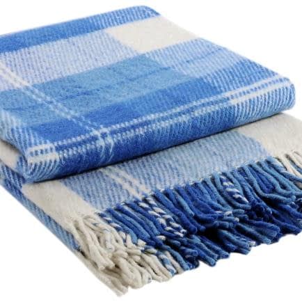 Фото -Плед Vladi "Ельф" (біло-кобальтово-синій) 200х220см 114976