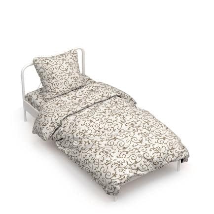 Фото -Півтораспальний комплект постільної білизни Home Line "Вензель" (шоколад) 70х70см (2 шт.) 156304