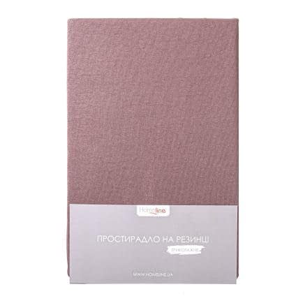 Фото -Простирадло трикотажне на резинці Home Line 90х200 см коричневий 179630