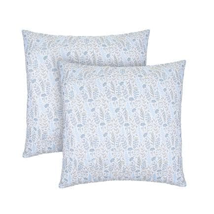 Фото -Наволочки бязеві (2шт.) "Цвітіння трав" (блакитний) 70х70см 183288
