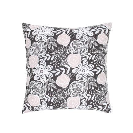 Фото -Подушка декоративна Home Line "Квіти" (грета сіра) 179698