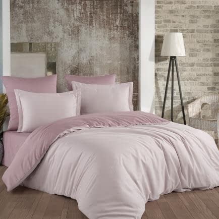 Фото -Евро комплект постельного белья "Ozler home" (розово-пудровый) 159669