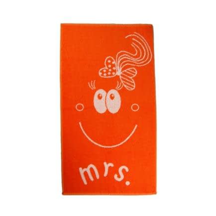 Фото -Рушник махровий Home Line "Smile mrs" (помаранчевий), 50х90см 111660