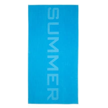 Фото -Полотенце велюровое "Summer" (голубой) 90х180см 163339