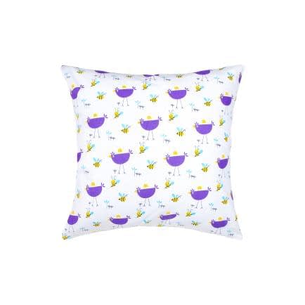 Фото -Наволочка бязева дитяча "Кури" (фіолетовий) 60х60см 169097