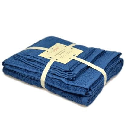 Фото -Набір махрових рушників 3 шт. Home Line (синій), 35х65см, 45х85см, 68х128см 122667