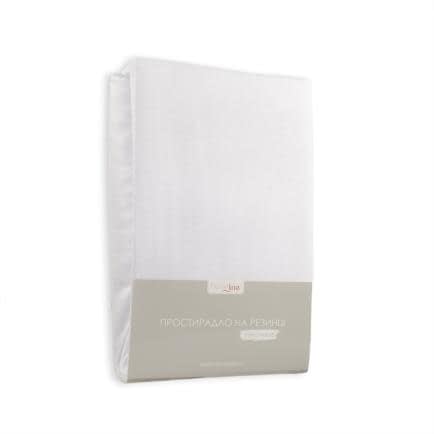 Фото -Простирадло трикотажне на резинці (біле) 140х200см 150650