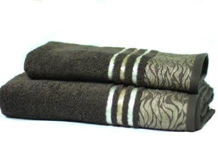 Фото -Рушник махровий Home Line "Perseus" (темно-коричневий), 70х140см 96700