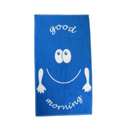 Фото -Рушник махровий Home Line "Smile good morning" (синій), 50х90см 111664