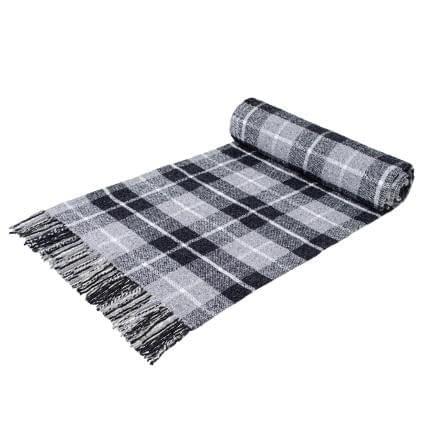 Фото -Плед Палермо "Daisy" (білий/світло-сірий/світло-антрацитовий) 140х200см 186960