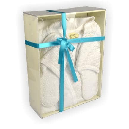 Фото -Халат махровий M кімоно (білий) 122758