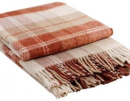 Фото -Плед Vladi "Ельф" (біло-теракотово-коричневий) 200х220см 114973