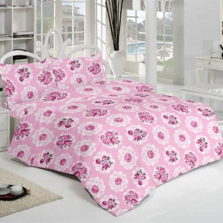 Фото -Семейный комплект постельного белья Home Line (розовый) 134050