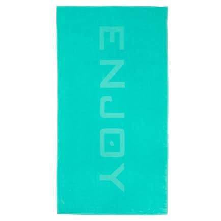 Фото -Рушник велюровий "Enjoy" (зелений) 90х180см 163363