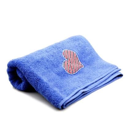 Фото -Рушник махровий Home Line "Серце" (синій), 45х115см 105204