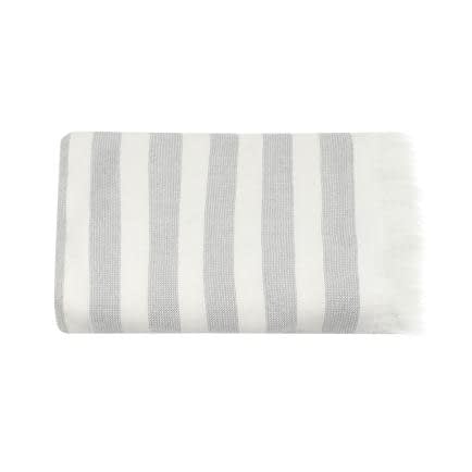 Фото -Рушник махрово-тканий "Еврідіка" (сіро-білий) 50х80см 154053