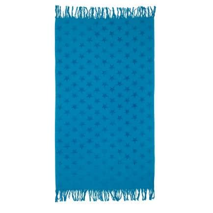 Фото -Рушник махрово-тканий пляжний "Зірки" (синій) 90х160см 163188