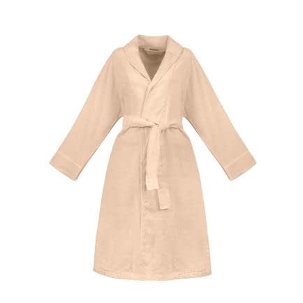 Фото -Халат махровий L з шалевим коміром (персиковий) 152594